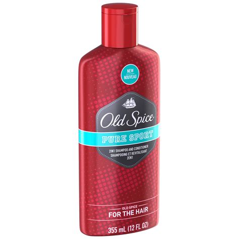 Old Spice Shampoo and Conditioner, 2 in 1, Pure Sport, 12 fl oz (355 ml ...