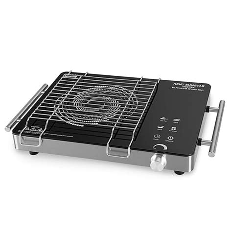 Buy KENT Sunstar Infrared Cooktop 2000W | 3 Preset Menus | Grill Stand ...