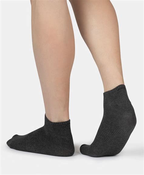 Buy Compact Cotton Elastane Stretch Low Show Socks With StayFresh ...