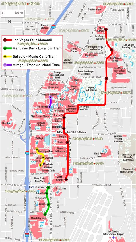 Printable Las Vegas Monorail Map Web Do You Want To See The Mapa De ...