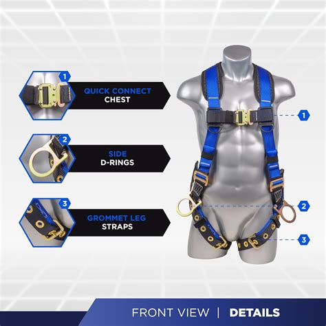 Buy Palmer Safety Fall Protection Safety Harness Kit I Construction ...
