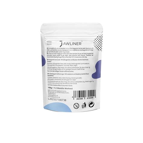 Jawliner Fitness Chewing Gum (2 Months Pack) Jawline India | Ubuy