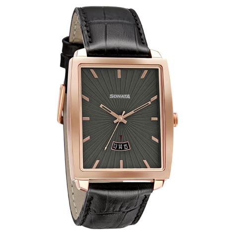 Buy Online Sonata Quartz Analog Leather Strap Watch for Men ...