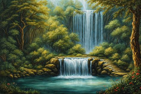 Vastu Waterfall paintings/images | ArtFactory