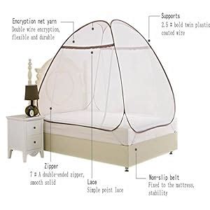 Healthy Sleeping Foldable Polyester Double Bed Mosquito Net (Light Pink ...