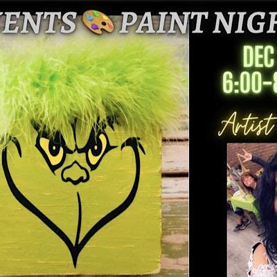 $20 Paint Night- Furry Grinch @ 1-7-10 Bowling Augusta, 1-7-10 Bowling ...