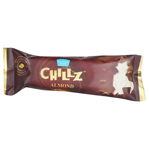 Mother Dairy Chillz Ice Cream Bar - Chocolate & Almond, 75ml : Amazon ...