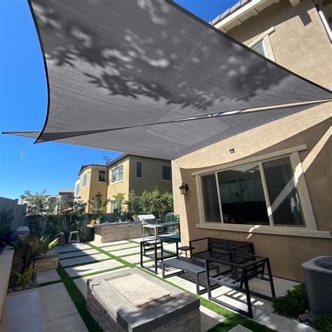 SUNLAX Sun Shade Sail 16 x 16 x 16 Silver Triangle India | Ubuy