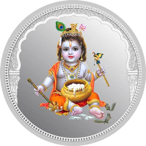 LADOO GOPAL JI 999 SILVER COLORED COIN – CoinArts