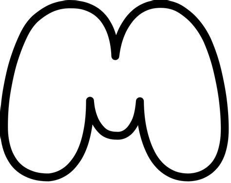 M Outline Png