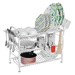 Buy Homify Opal 18x21 inch Wall Mount Kitchen Utensils Dish Rack ...