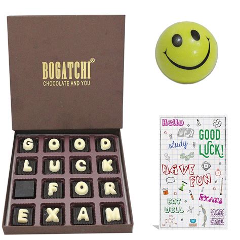 BOGATCHI All The Best Gifts|Good Luck for Exam | Dark Chocolates, 16pcs ...