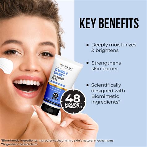 Ceramide & Vitamin C Moisturizing Cream - 50g – Dr Sheth's