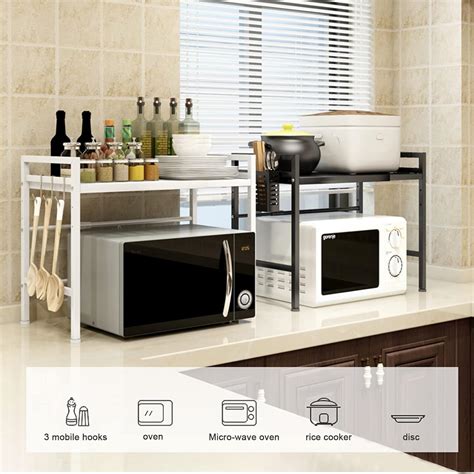 Buy Extendable Oven Stand Heavy Duty Adjustable Microwave Oven Stand ...