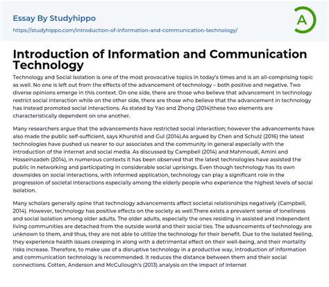 Image result for Communication Essay Introduction Sample