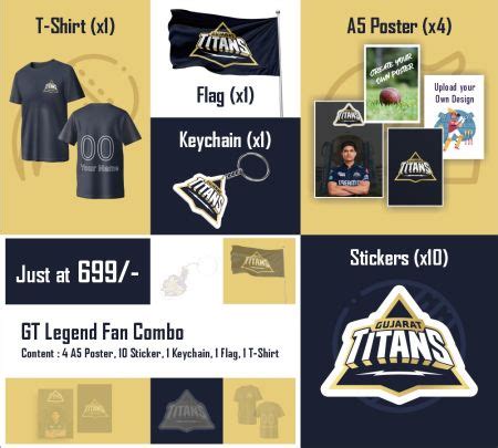 Gujarat Titans Sticker – Ultimate GT Fan Gear | Print-On-Click