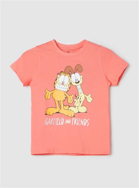 Buy Boys Garfield Printed T-shirt Online at just Rs. 399.0 ...