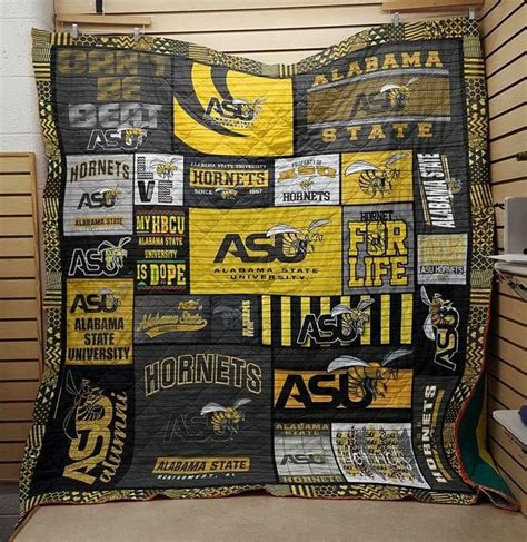 Alabama state university hornets logo for fans Quilt Blanket - Dreamrooma