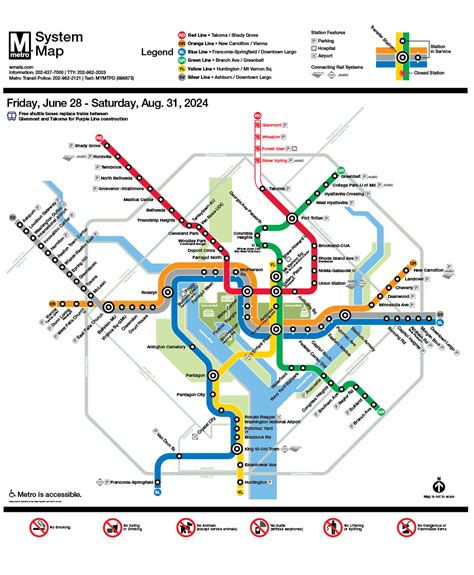 DC Train System Map 的图像结果