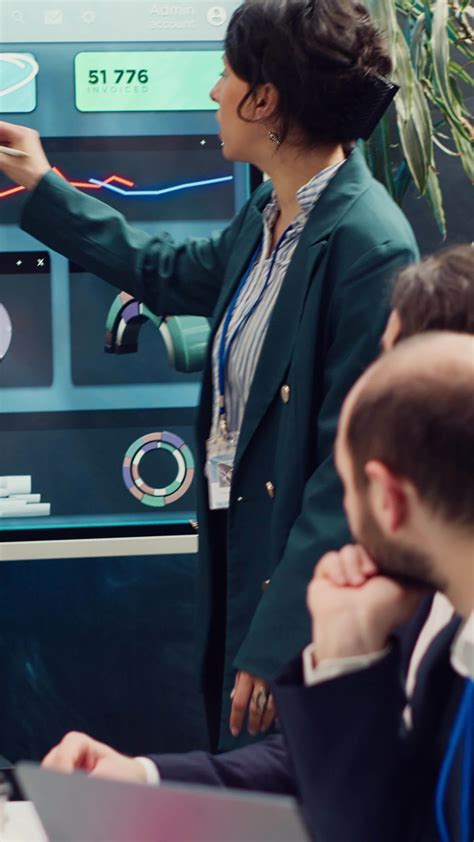 Chief operating officers making a pitch to present project updates and resource allocation in a ...