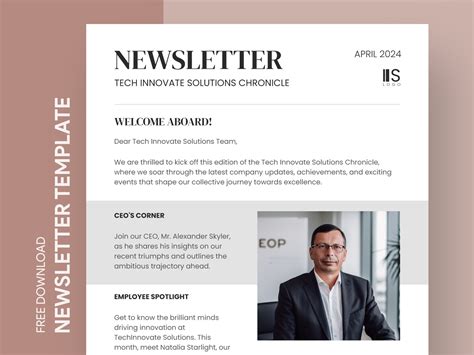 Employee Newsletter Free Google Docs Template by Gdoc on Dribbble
