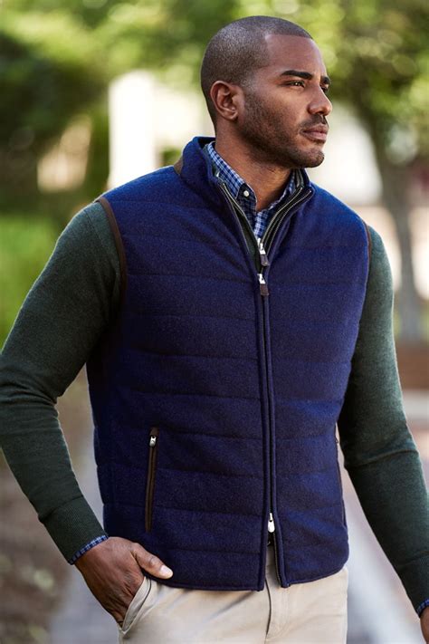 Wool-Cashmere Full-Zip Vest | Mens business casual outfits, Sweater ...
