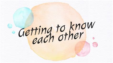 C1.1 - Getting to know each other | Genially