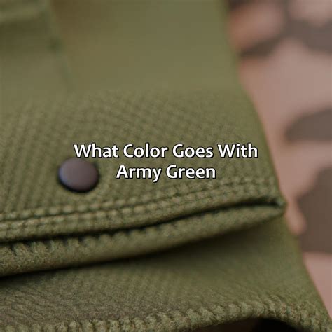 Types Of Army Green at Regina Sanon blog