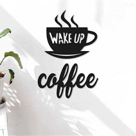 Ready 2 Decor Wake up Coffee MDF Wall Plaque/ Wall Sign for Home ...