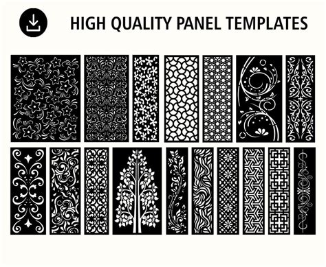 DXF Patterns File Privacy Screen Vinyl Decor Panel - Etsy India