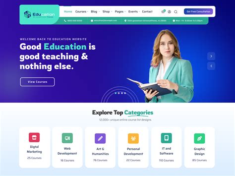 Free Education WordPress Theme - Create your perfect education website