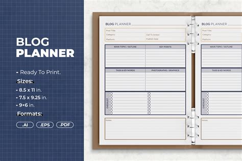Image result for Blog Planner Template