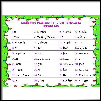 Image result for Multi-Step Story Problems