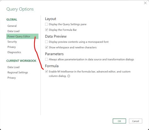 Image result for IntelliSense Power Query Editor