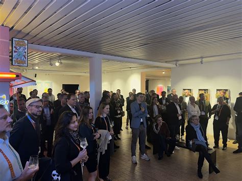 Schmoozing surrounded by some quite … | One Man's Notes