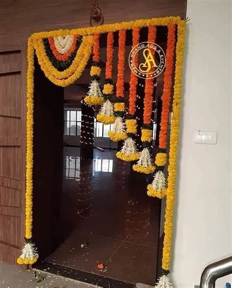 Divyakosh Marigold Flower Full Door Decoration | Decoration Items for ...