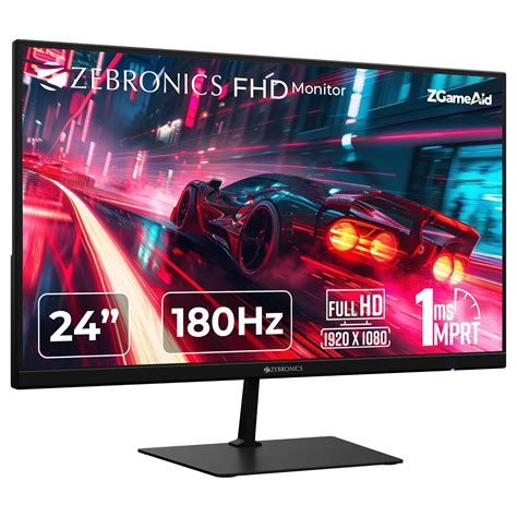 ZEBRONICS N24A 24"(60.4 cm) Gaming Monitor, FHD 1920x1080, IPS ...