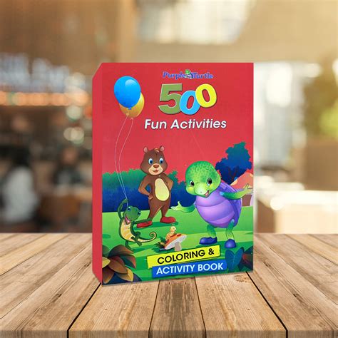Purple Turtle 500 Fun Activity- Coloring and Activity Book ...