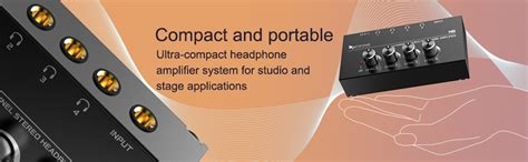 FIFINE N6 Headphone Amplifier 4 Channel Metal Stereo Audio Amplifier ...