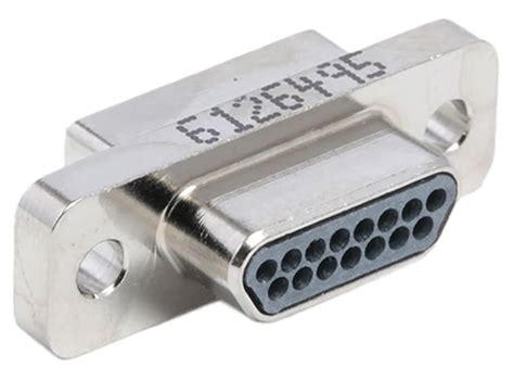MWDM2L-15PSB Glenair | Glenair MWDM 15 Way Straight Panel Mount D-Sub ...