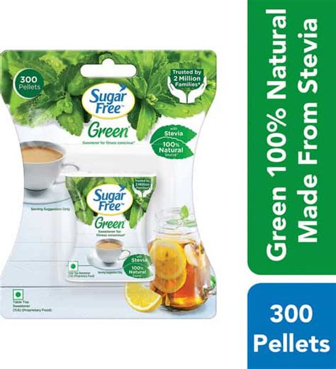 Buy SUGAR FREE GREEN SWEETENER WITH NATURAL STEVIA BOTTLE OF 300 ...