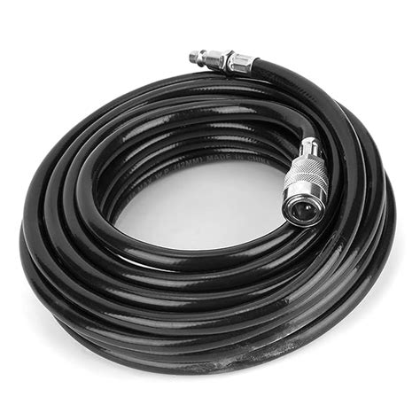24.6ft PVC Air Hose with Quick Connect Fittings Lightweight Pneumatic ...