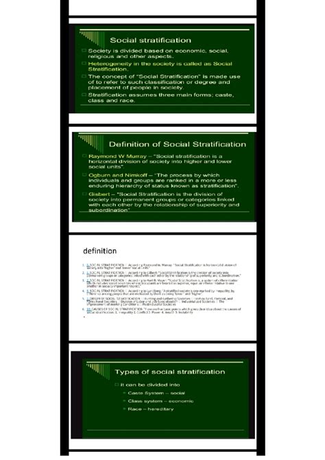 Social stratification - BA sociology - Studocu