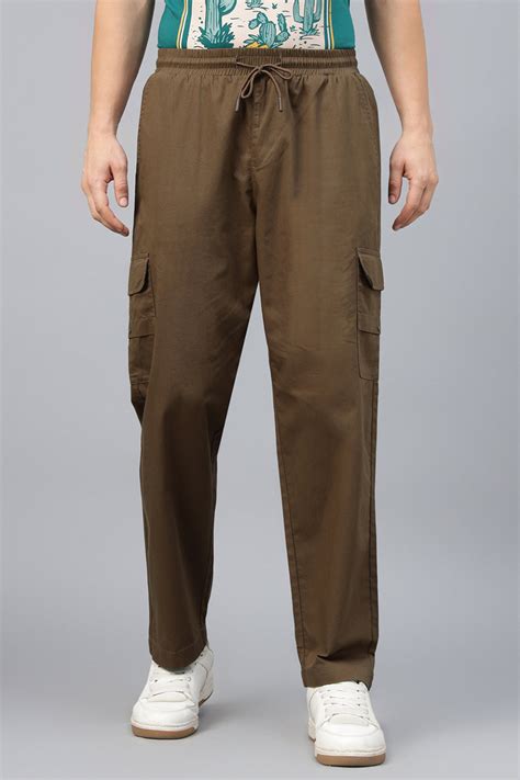 Brown Pure Cotton Baggy Fit 4 Pocket Cargo – Veirdo