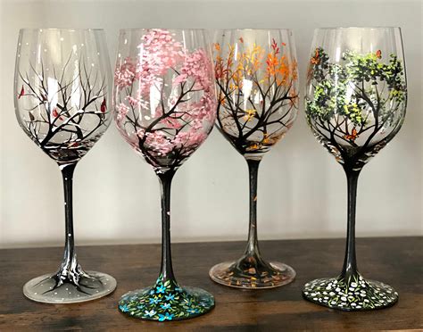 Glass Painting Ideas Wine Glasses