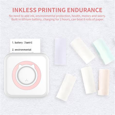 Buy Label Printer Portable Bluetooth 4.0 Connection Thermal Label ...