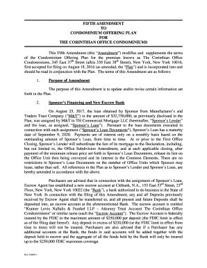 Fillable Online CONDOMINIUM OFFERING PLAN Fax Email Print - pdfFiller