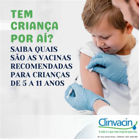 Tem criança por aí? Saiba quais são as vacinas recomendadas para crianças de 5 a 11 anos.