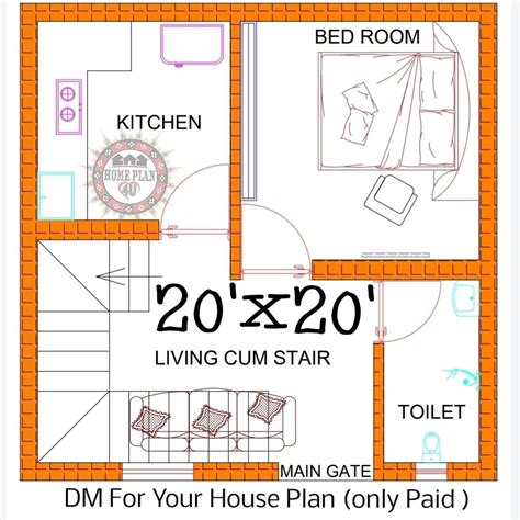 20 by 20 house plan by prems home plan – Artofit