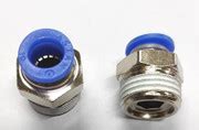 AKARI PC Male Straight CONNECTOR 12mm Tube OD X 1/2" Inch Male Thread ...